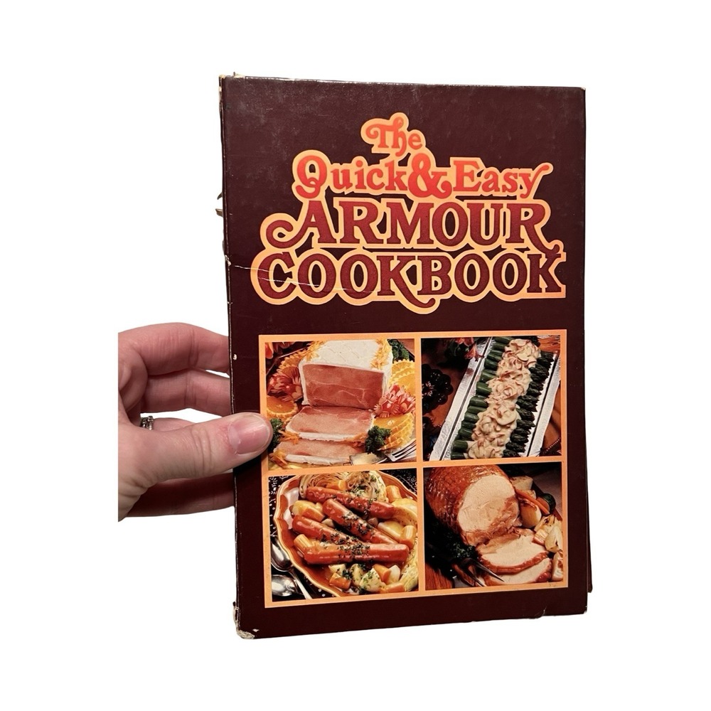Vintage 1980 The‎ Quick & Easy Armour Cookbook Spiral Bound Retro Recipes